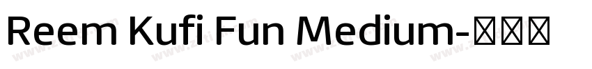Reem Kufi Fun Medium字体转换